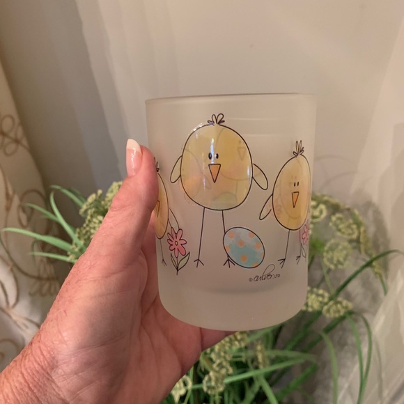 ALBERTO CULVER “Easter Chicks” Old Fashion Bar Glasses RARE - Picture 4 of 7